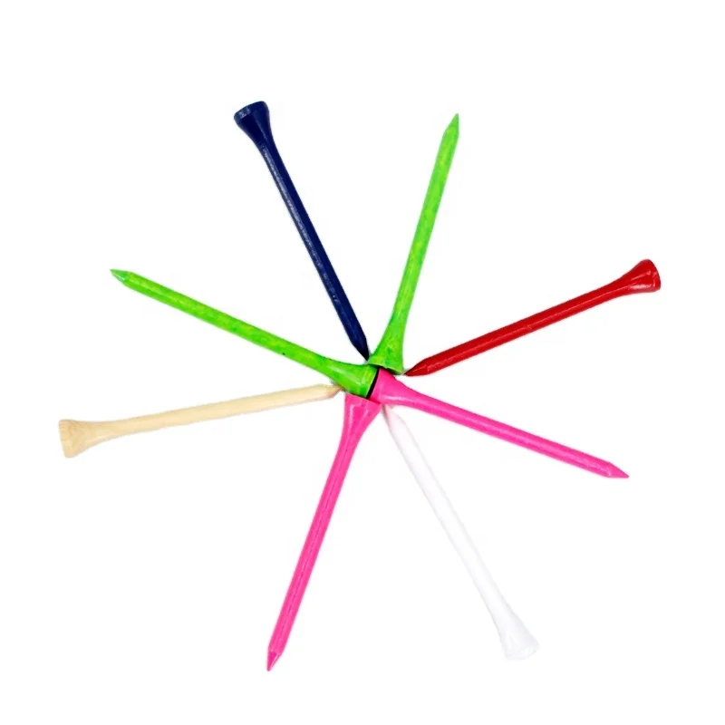 

colorful bamboo wood golf tees, Customized