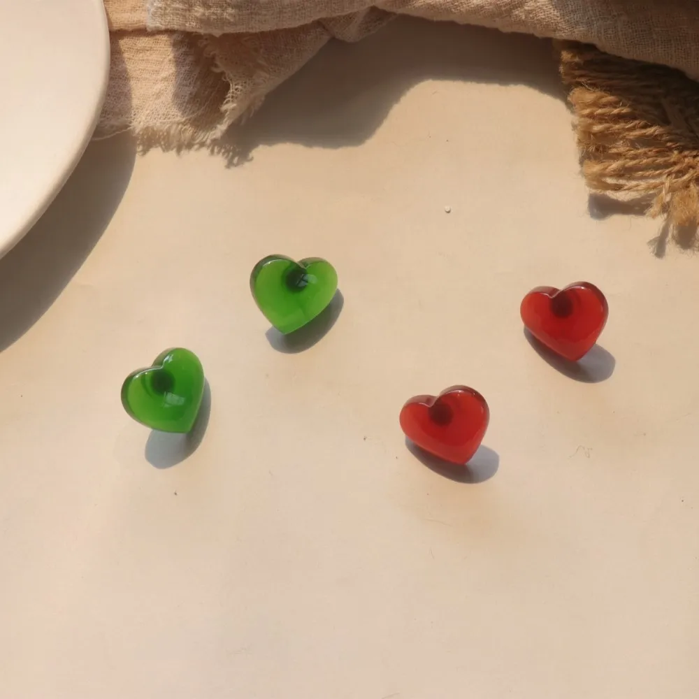 

New Design Acrylic Resin heart shape Earrings for Women Cheap Earrings Wholesale, Colorful