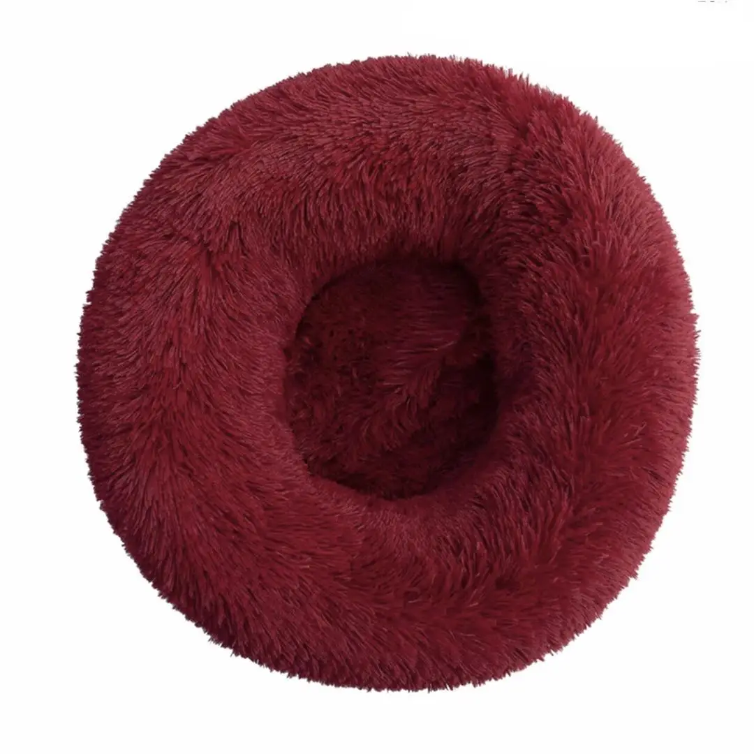 

Pet Product Cat Nest Dog Nest Pet Nest Circular Thermal Mat Soft Red Plush for Autumn and Winter Deep Sleep Pet Bed Dog Bed