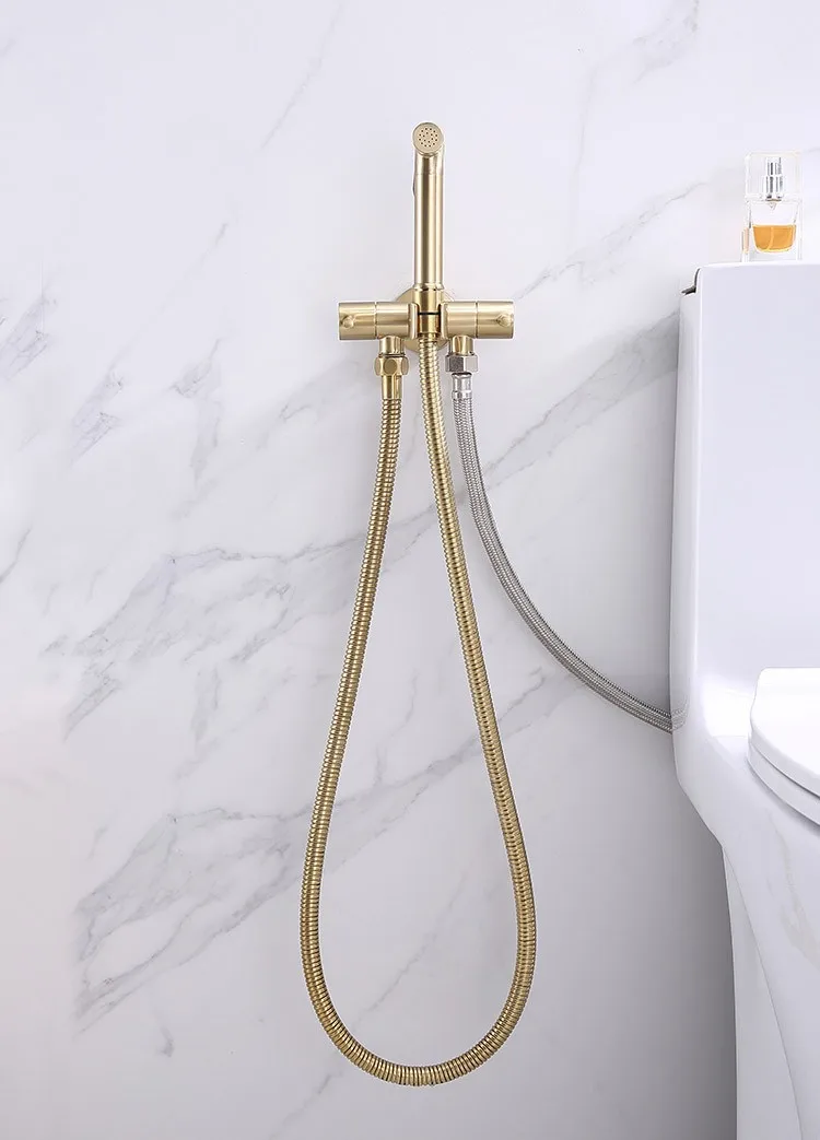 product-1-1 gold-bidet-spray-083-brushed-gold-cylindrical-wall-mounted-toilet-marble-installed