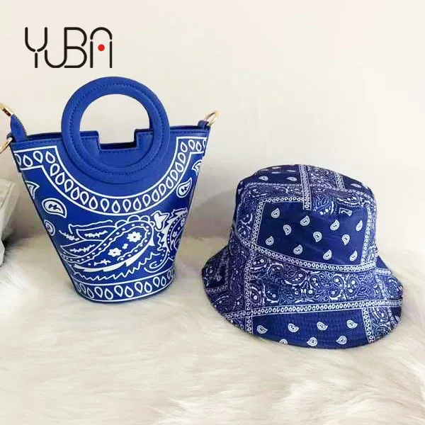 

AdultWomenHandbagAndBucketHatLadiesMatchingPurseAndHatSet, As picture