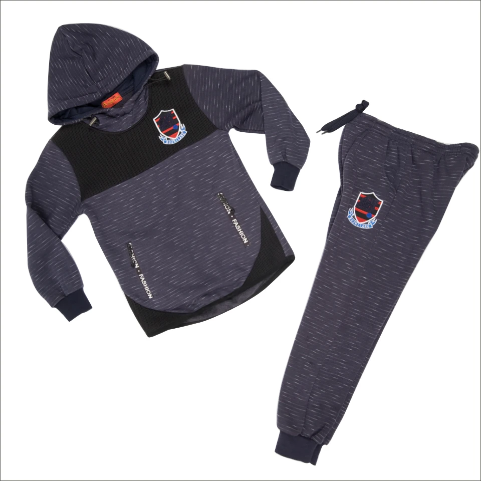 

clothes sets autumn winter invisible zipper hooded jacket kids boy suit