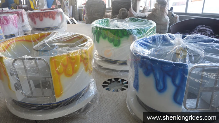 Indoor or Outdoor Tea Cup Carousel Rides 24 Seats Coffee Cups Rides for Sale 