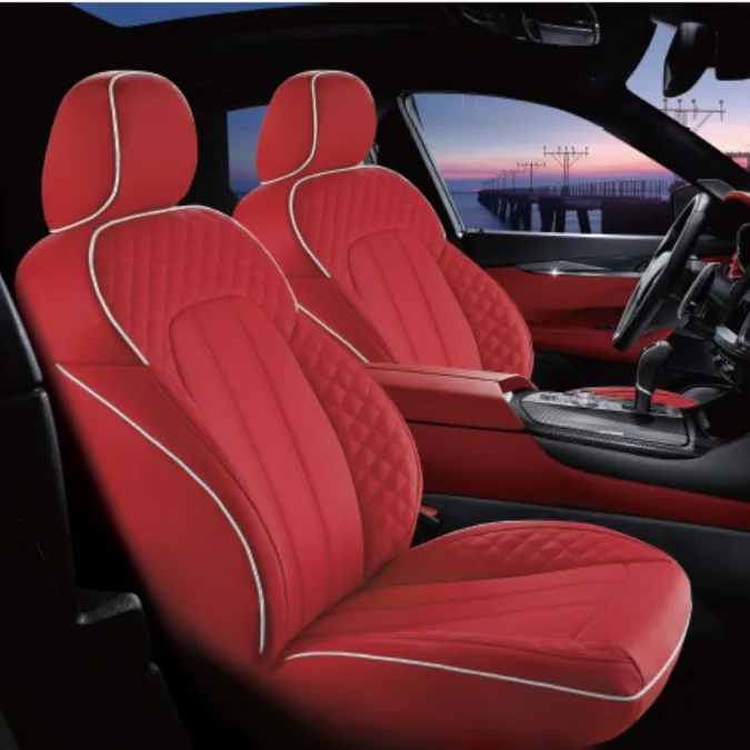 
9 Pcs 3D leather car seat covers design for BMW Volvo 