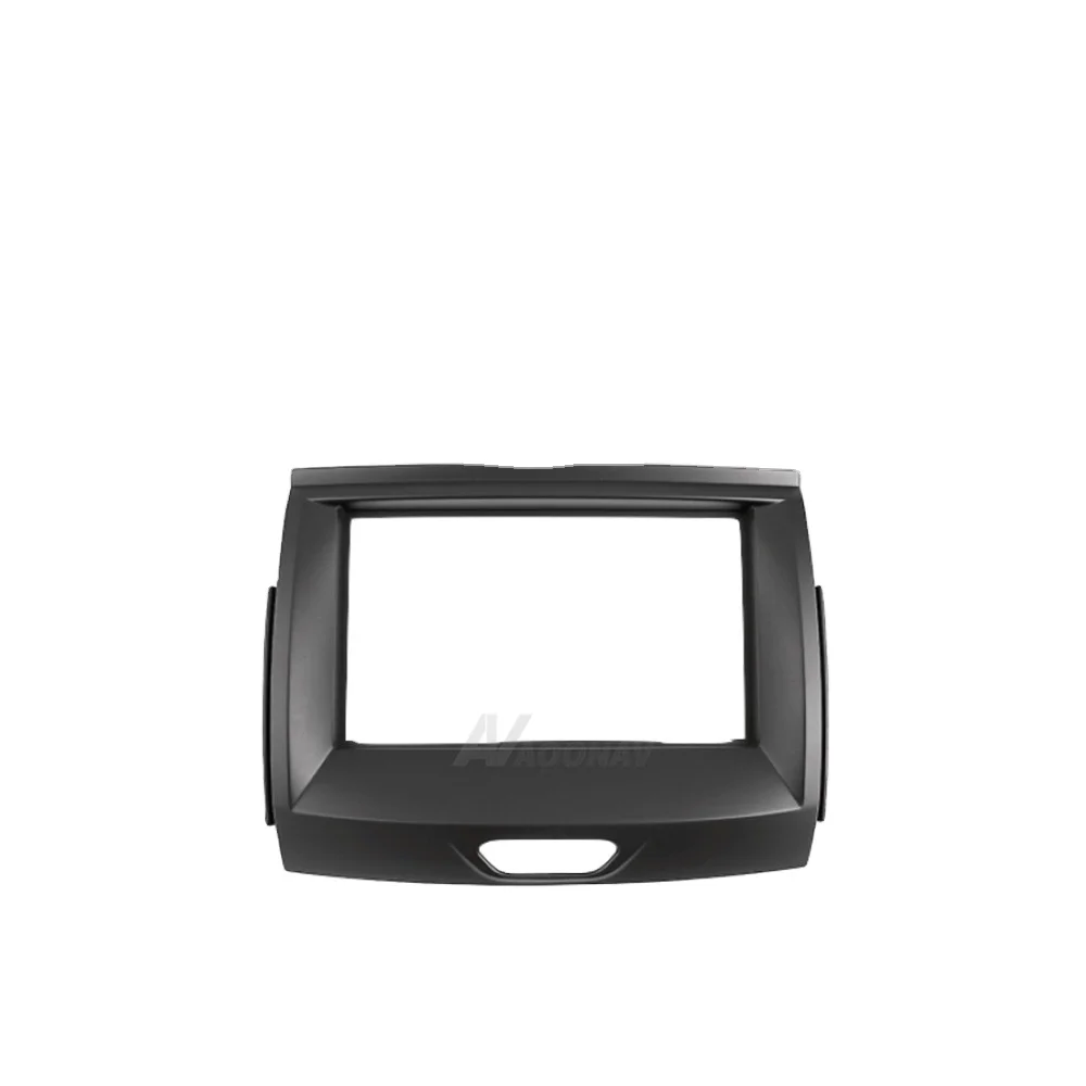 

Double Din Car Fascia Radio Panel for Ford Ranger 2015+ Black Car Frame Dash Fitting Kit Install Face Plate Bezel Console