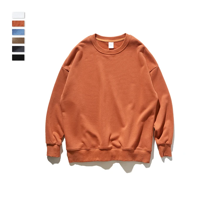 300GSM French Terry No Pocket No Hood Crewneck Sweatshirt Mens Hoodies Custom
