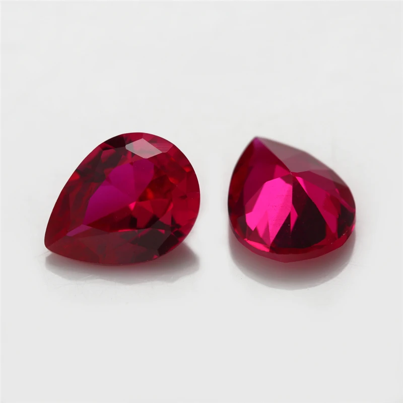 

High imitation ruby RB 5# pear-shaped synthetic ruby ruby, 100