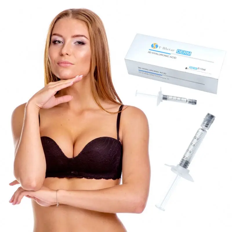 

Hyaluronic acid breast enlargement injection ha gel buttock 10cc syringe dermal filler, Transparent