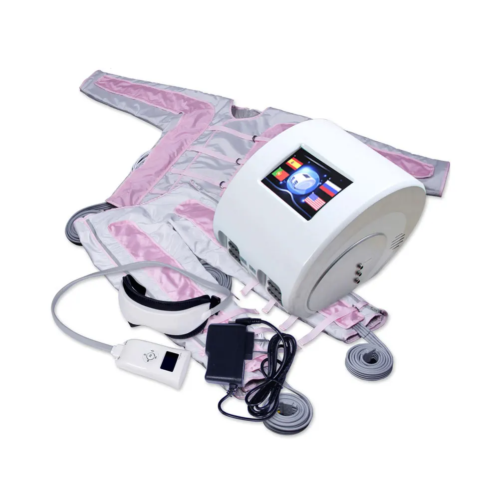 

Professional 3 In 1 Lymphatic Drainage Air Pressure Suit EMS Infrared Therapy Weight loss machine