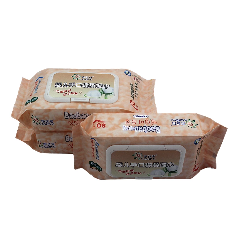 

Yashiyu 100% bamboo natural fabric biodegradable baby wet wipes baby products