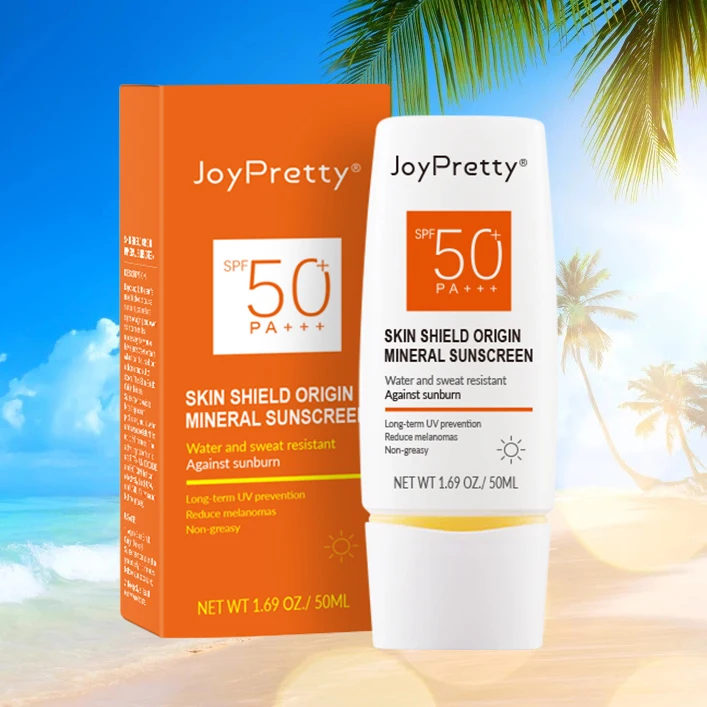

Private Label Natural Sunscreen Lotion SPF 50 Sunscreen Moisturizer Whitening Organic Sunscreen Cream
