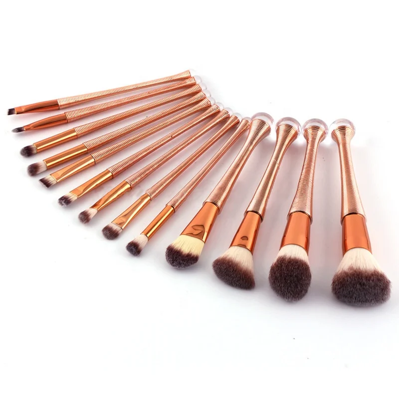 

Customized 15pcs Rose Pink Gold Makeup Brushes Set Of Makeup Brushes For Makeup