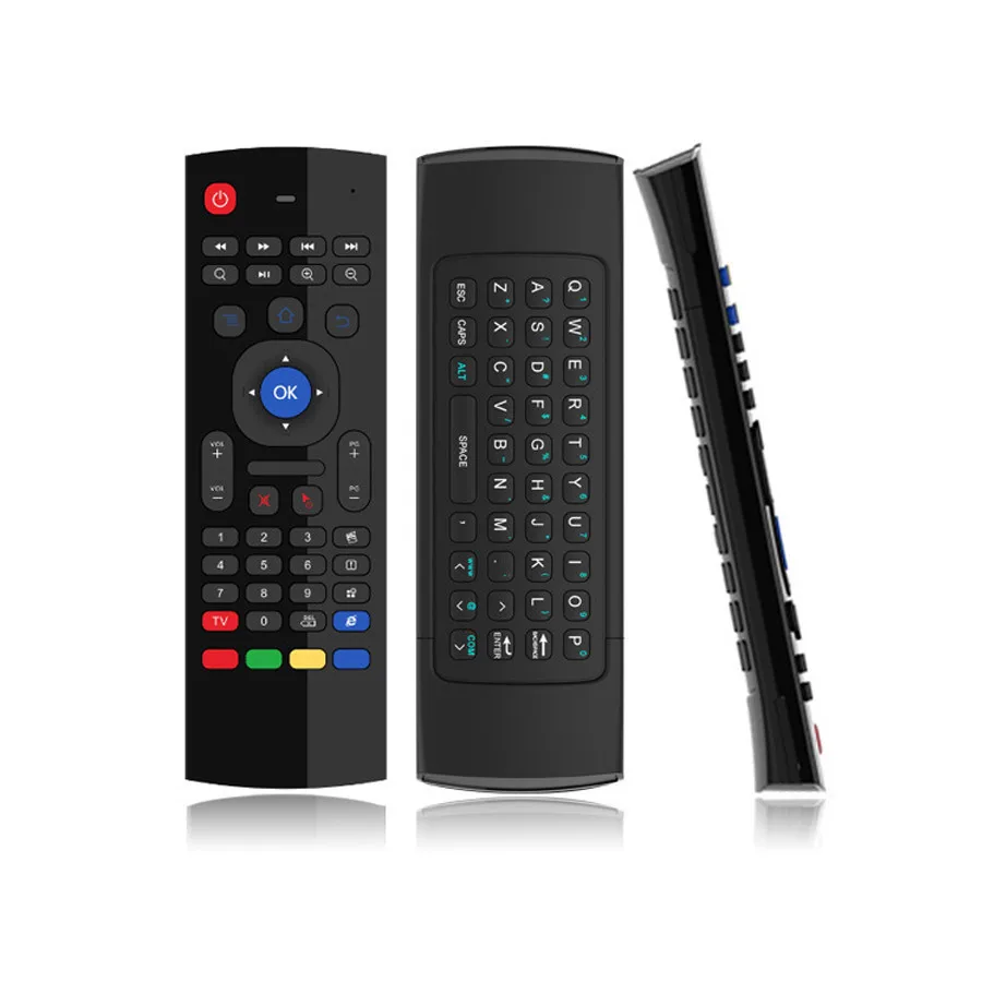 

2019 Wholesale 2.4Ghz Wireless MX3 Air Mouse Keyboard Remote Control For Smart TV Box, Balck