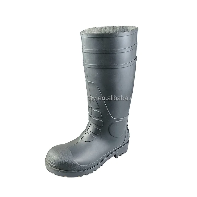 

BLACK GUMBOOTS BEST SELLING RAIN BOOTS IN NIGERIA WITH STEEL TOE AND PLATE