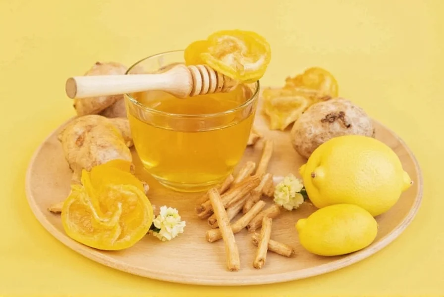 ginger root and honey tea