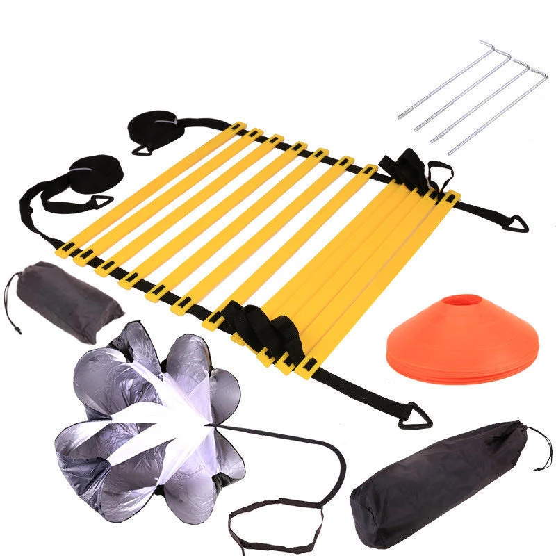 

Outdoor football training useful equipment drag umbrella pull agility ladder, Picture