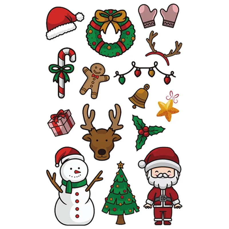 

Wholesale body temporary tattoo sticker skin glow in the dark Christmas body tattoo, Gold/silve/red/blue/black/green