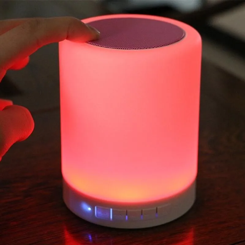 Bluetooth Wireless Speaker Touch Sensor Smart Led Light Table Lamp ...