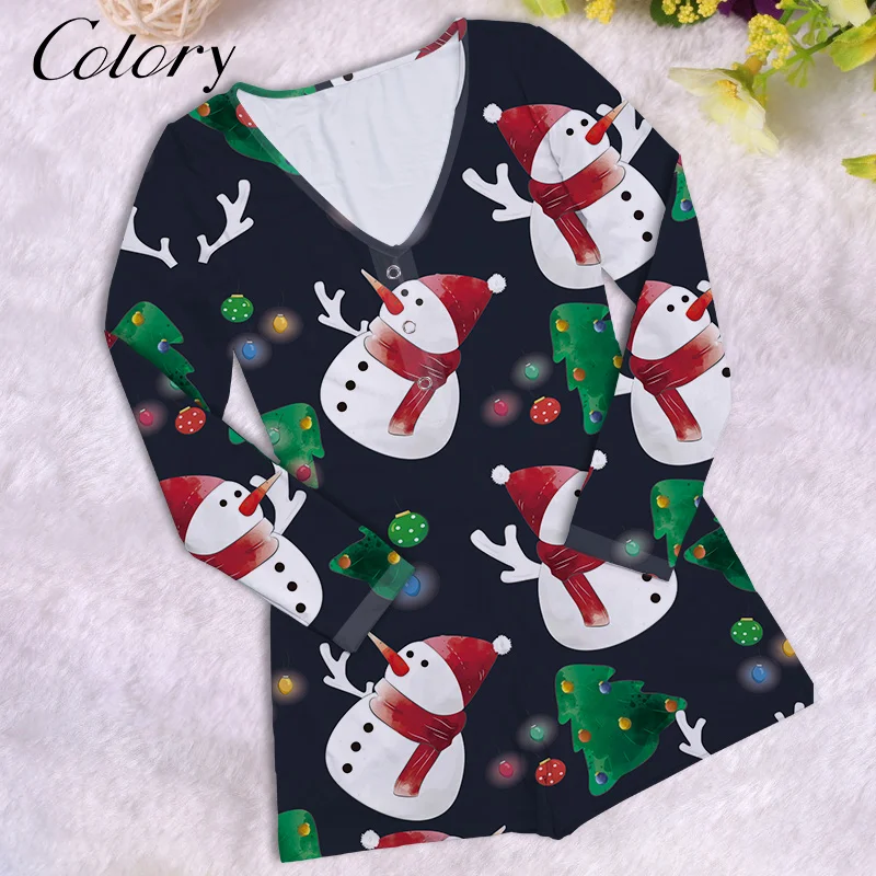 

Colory Christmas Onesie For Women Long Sleeves Onesie Pajamas Plus Size Jumpsuits Rompers, Customized color