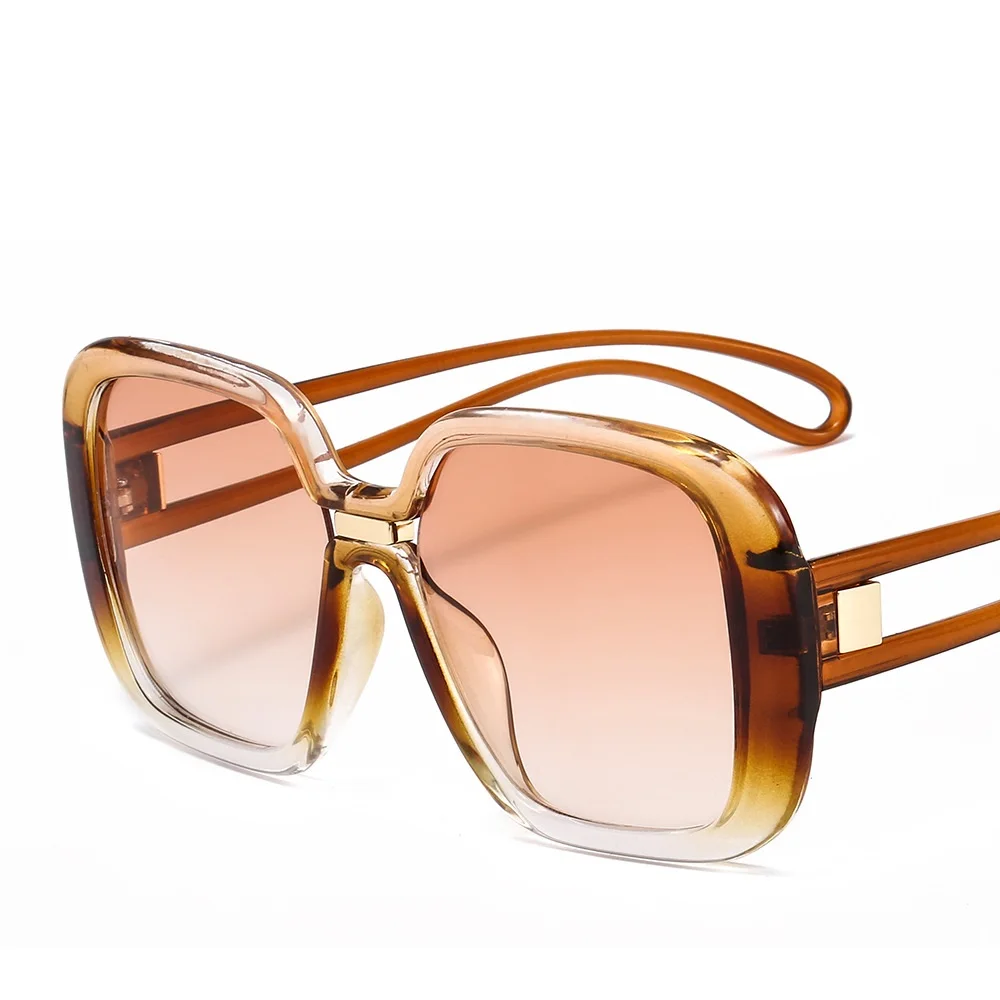 

American Oversized Versatile Color Contrast Personalized Sunglasses