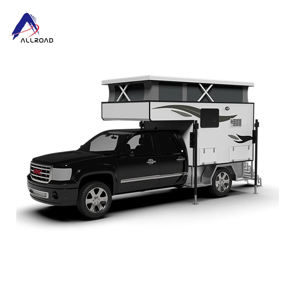 

2021 Allroad lightweight Aluminum Truck camper slide on camper for truck, Customer's requirement