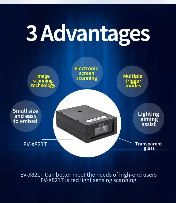 1D 2D QR Barcode Scanner Module Engine Embedded CCD Fixed Bar Code ...