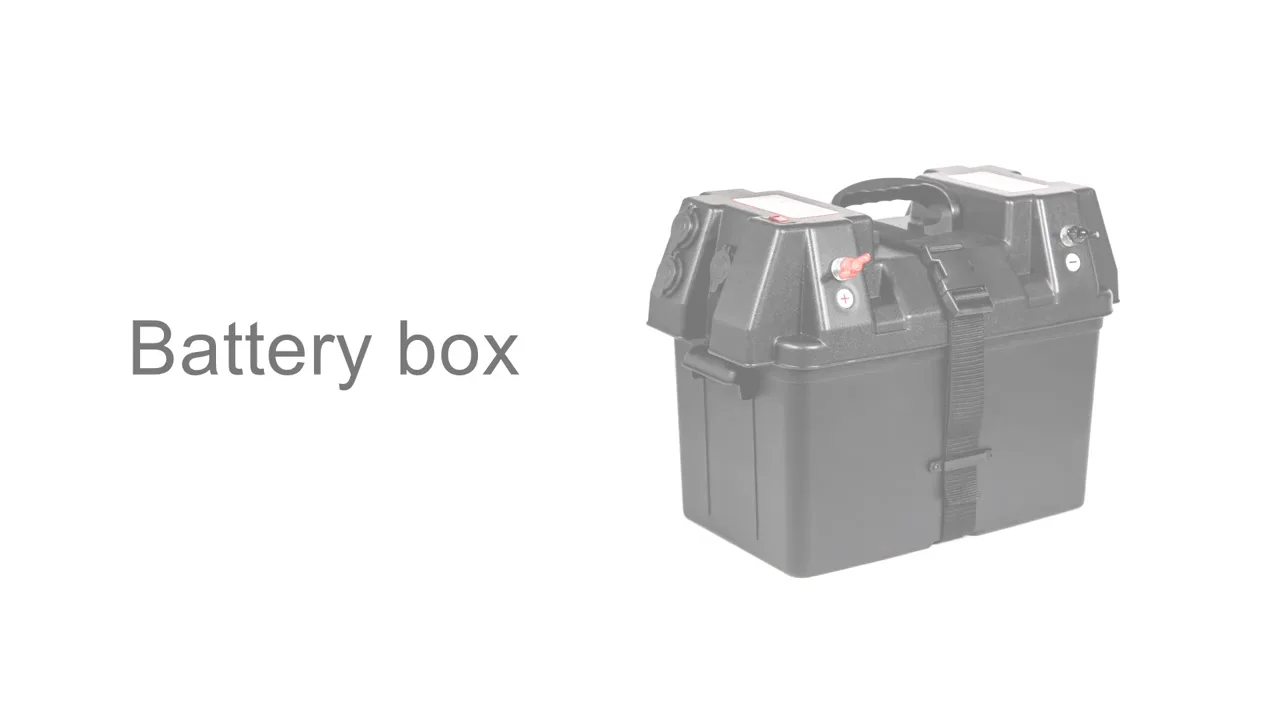 Outdoor Plastic Waterproof 12v Battery Box Camping Adventure Battery