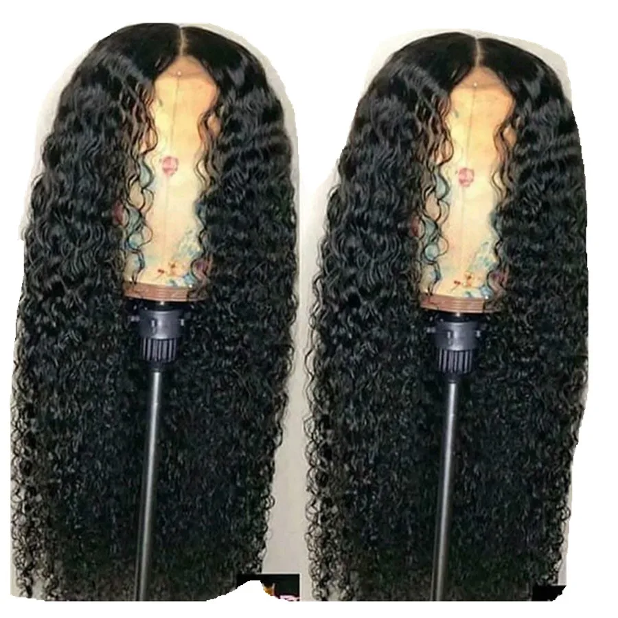

180% density HD Virgin Hair Wigs Lace Frontal Brazilian Hair Wig for Black Women Human Hair Deep Wave Wigs Pre Pluck