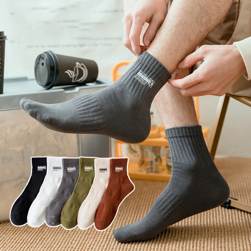 

Jinwen OEM Calcetines Con Letras Print Letters Men Ice Sport Socks