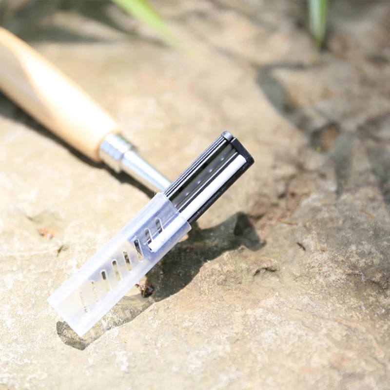 
Wholesale Men Safety Skincare Handle Antibacterial Natural Original Safety Shaving Razor Disposable Bamboo Shaver 