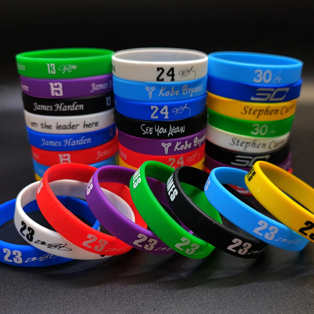 

Hot Sale High Quality Koba Basketball Star Kobe Silicone Sports Bracelet, As picture
