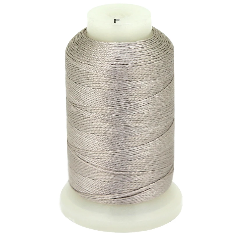 

140 Yards Handmade Customizable 100% Natural Grey Silk Cord For Jewelry Making