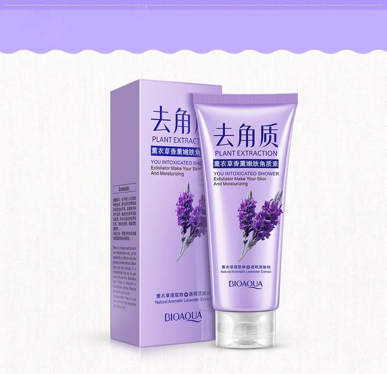 

Hot sale BIOAQUA Plant extracts cream moisturizing deep cleansing exfoliating gel scrub for face skin, As photo