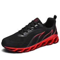 

Men Breathable Flying Weave Running Sport Shoes Fashion Casual Flame Printed Mesh Sneakers Outdoor breathable Trainers Shoe