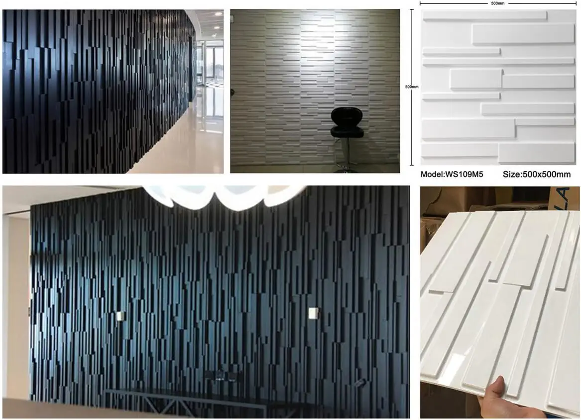 Wholesale Price Waterproof Paintable 3d Pvc Wall Panels For Walls