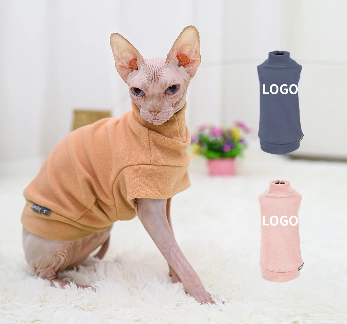 

Small Dog Fleece Vest Winter Cat Puppy Clothes Winter Soft Cozy Sweater Wear Clothes for Cats
