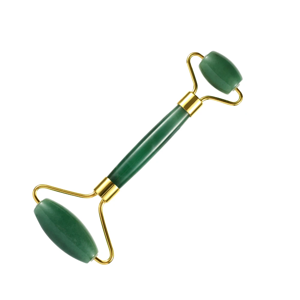 

2020 Natural Jade Roller Facial Massager Rodillo De Jade AntiAging Beauty Skin Care Massage Tools Jawline Face Lift Alat Pijat