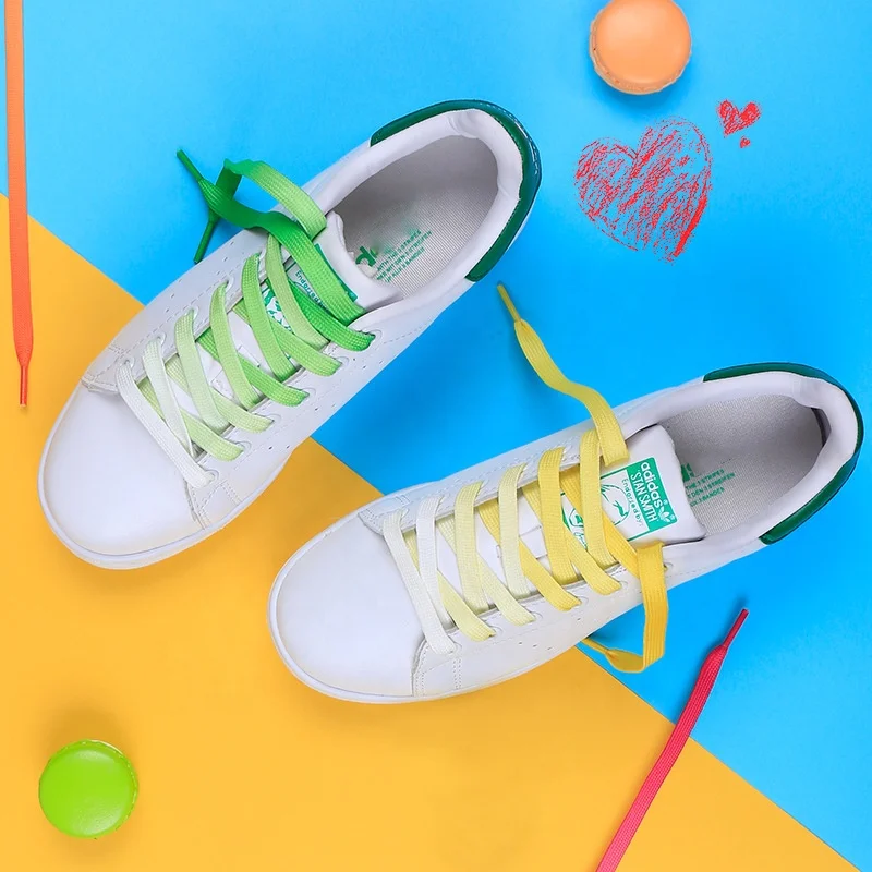 

Support custom packaging Sublimaze Cordones Personalizados Gradient Shoelaces Lace For Shoe, 8 colors or custom