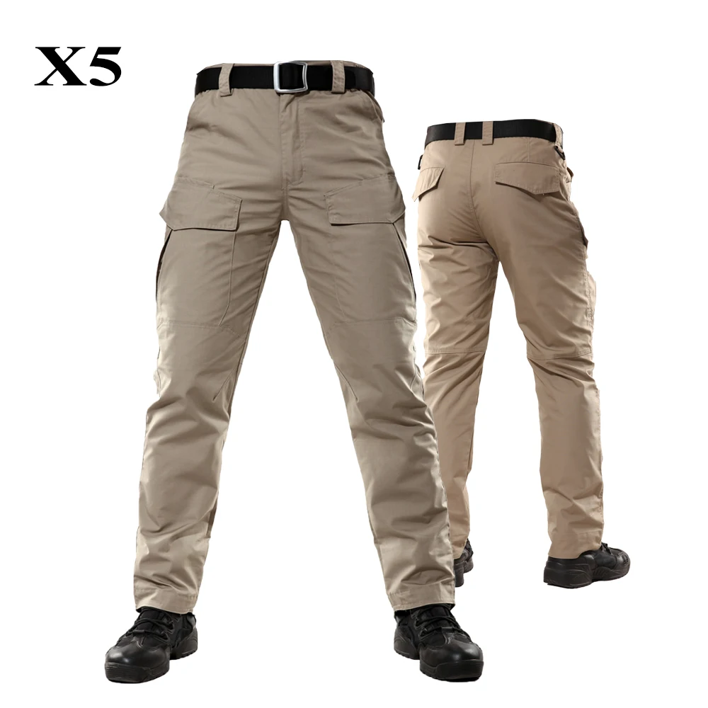 

Men's Waterproof Rib Stop Tactical Pants Military Army Fans Combat Hiking Hunting Multi Pockets Worker Cargo Pant Trousers