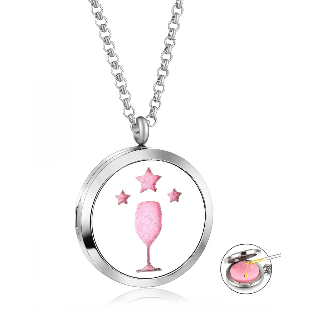 

Atmospheric Cup Hollow Aromatherapy Essential Oil Pendant Couple Necklace Free Shipping