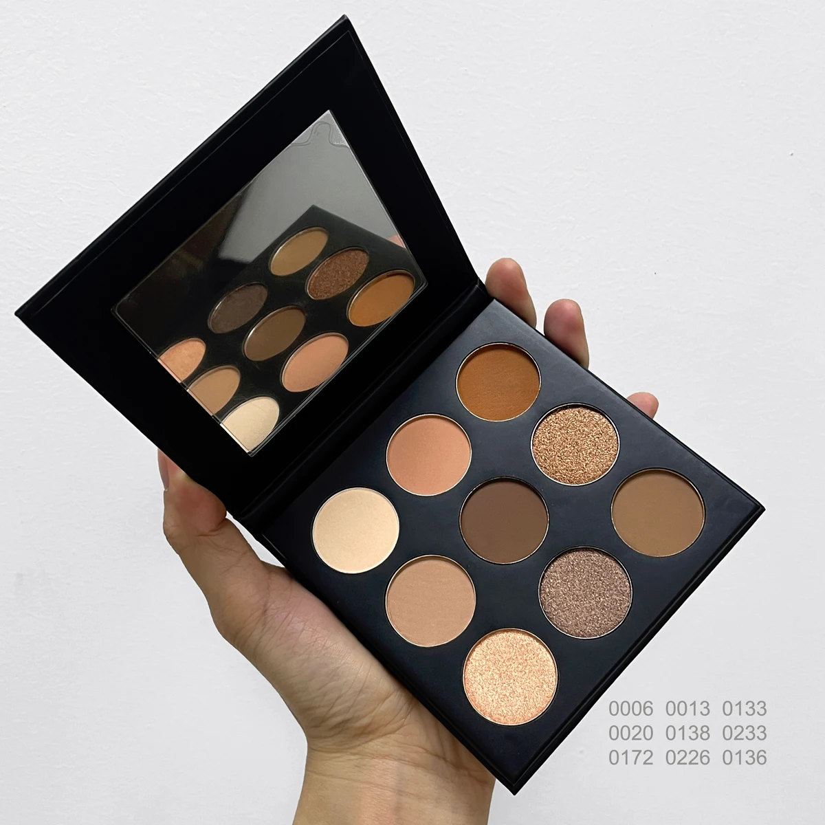 No logo Custom Vegan Multichrome Eyeshadow Makeup 308 Colors Matte Shimmer Glitter Eyeshadow Palette