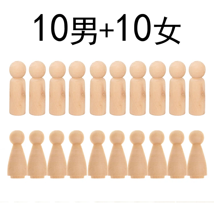 
Creative hand-painted puppet valentine party shooting props handicraft diy home decoration ornaments wooden doll 