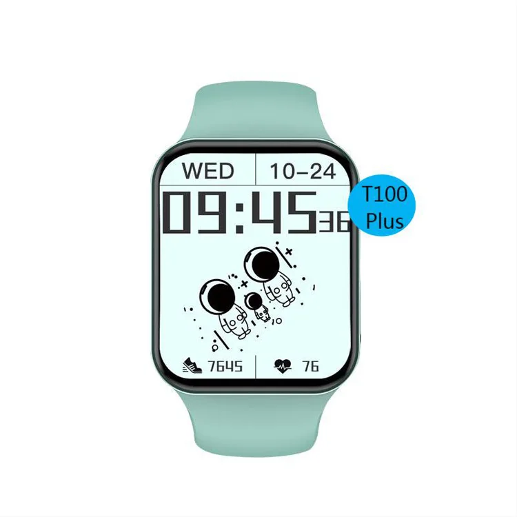 

1.75 Inch Smart Watch Touch Screen T100 plus Fitness Reloj Heart Rate Blood Pressure Monitor sleep tracker Watch 7 Series