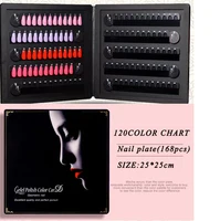 

Wholesale New 192 Colors Display Card Nail Polish Color Chart Book for professional Salon