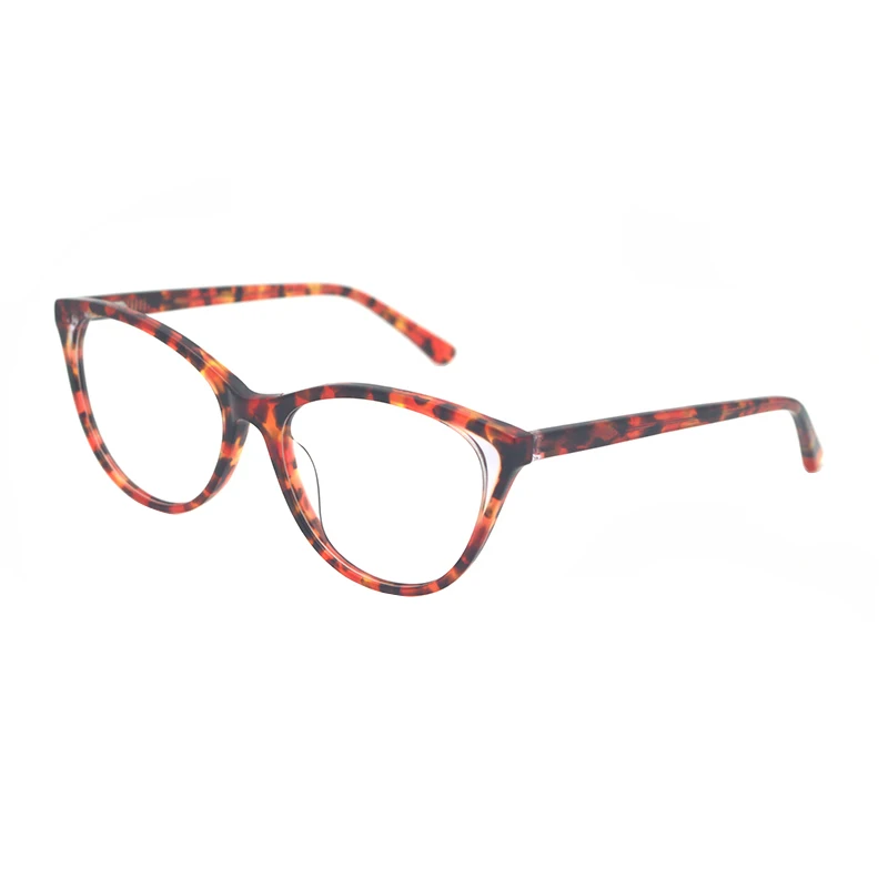 

Italy Design Latest Hot Selling Factory Professional Handmade Eyewear Cat Eyeshape Acetate Optical Frames, Customize color