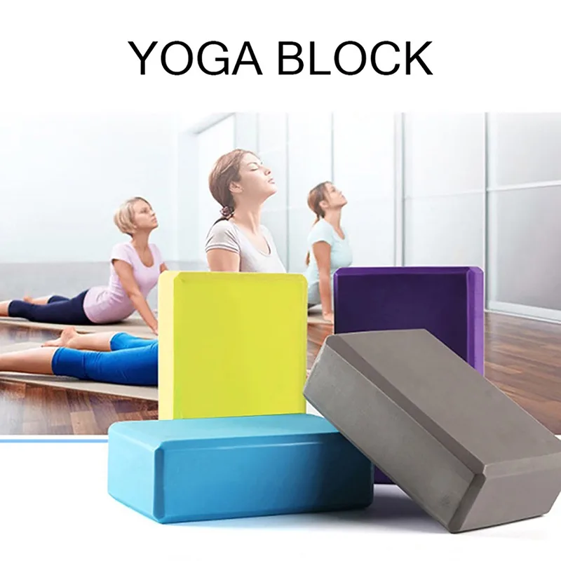 

Gym Fitness Tool 2021 hot EVA Yoga Cork Block Pilates Foam Brick Home Stretch Exercise Training Bodybuilding Equipment