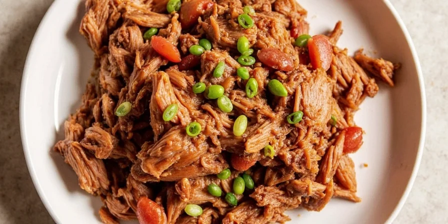 Shredding slow cooker pulled pork