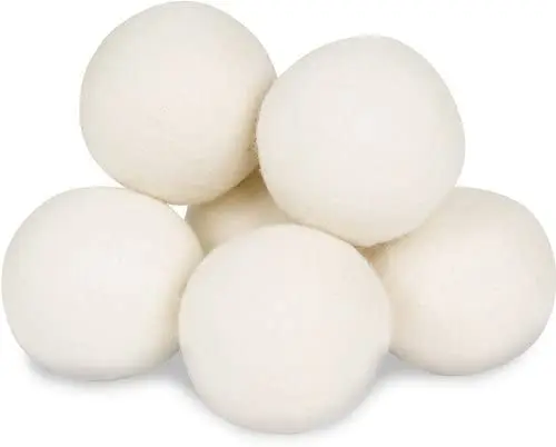 

Hot Sale Wool Dryer Balls 7cm Handmade 6 Pack New Zealand Wool Felt Dryer Washing Ball for Laundry, Nature white