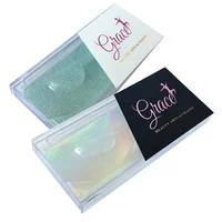 

Private Label Sticky Logo Transparent Acrylic Display Case Eyelash Packaging Box Sleeve