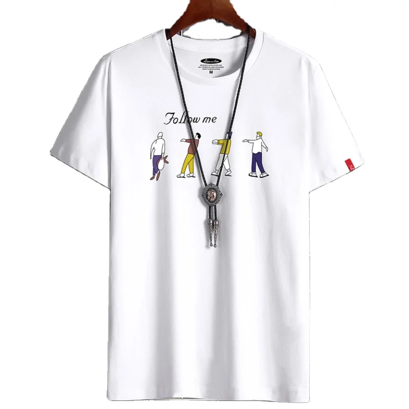 

US size white short sleeve t-shirts for men 100% cotton